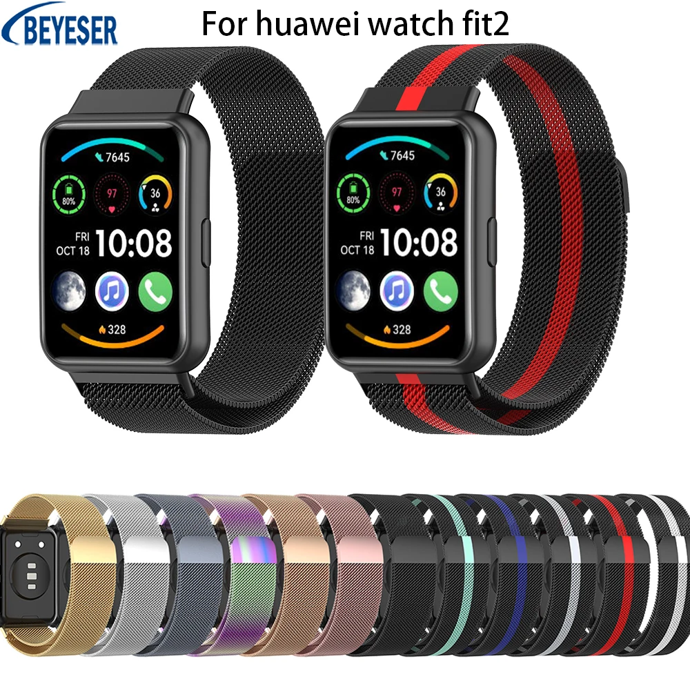 Fashion Sports Band For Huawei Watch Fit2 Milan Watch Strap Magnetic Stainless Steel Replacement Bracelet Wristband Accessories
Fashion Sports Band For Huawei Watch Fit2 Milan Watch Strap Magnetic Stainless Steel Replacement Bracelet Wristband Accessories