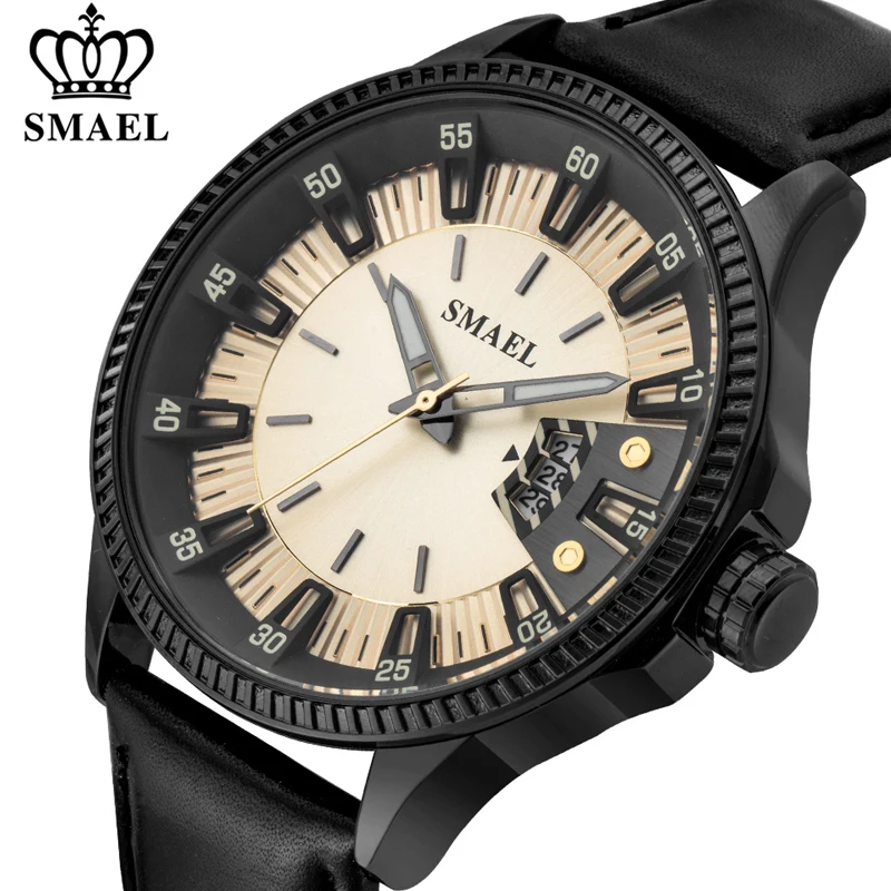 SMAEL Mens Watches Top Brand Luxury Waterproof Men Watch Fashion Casual Leather Sport Wrist Watch Male Clock Relogio Masculino
SMAEL Mens Watches Top Brand Luxury Waterproof Men Watch Fashion Casual Leather Sport Wrist Watch Male Clock Relogio Masculino