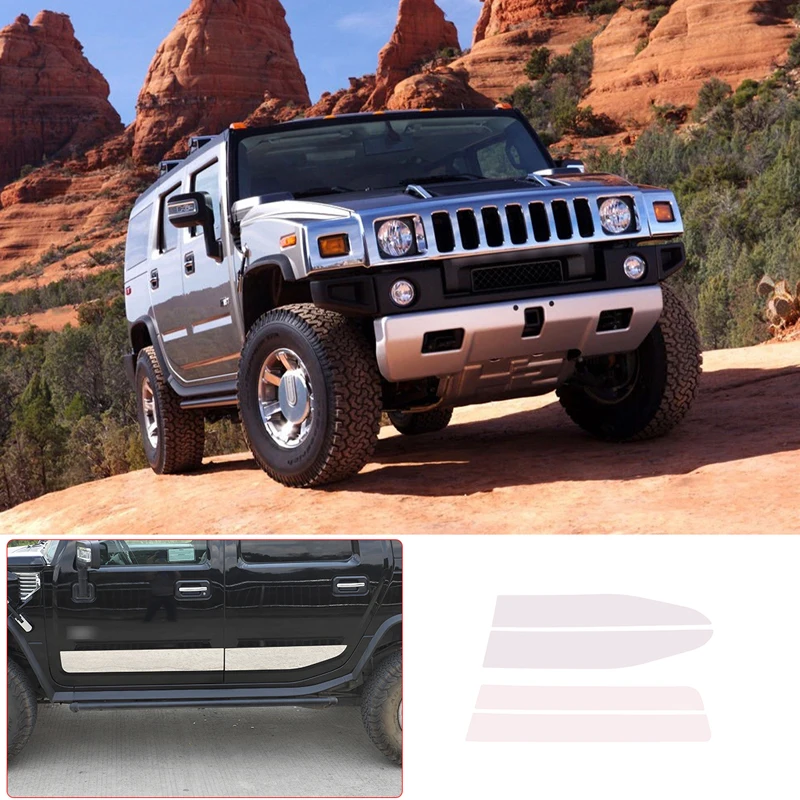 Stainless Silver Exterior Details Car Body Car Door Moulding Protective Trim Strips Stickers for Hummer H2 2003-2009 Accessories
Stainless Silver Exterior Details Car Body Car Door Moulding Protective Trim Strips Stickers for Hummer H2 2003-2009 Accessories