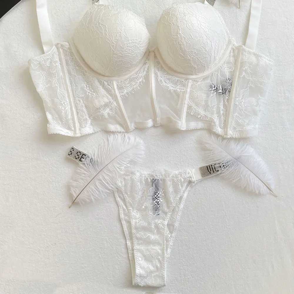Plus Size Brand Design Luxury Lace Rhinestone Underwear Women Comfortab Corset Bra Sexy 2piece Diamond Bralette Push Up Lingerie
Plus Size Brand Design Luxury Lace Rhinestone Underwear Women Comfortab Corset Bra Sexy 2piece Diamond Bralette Push Up Lingerie