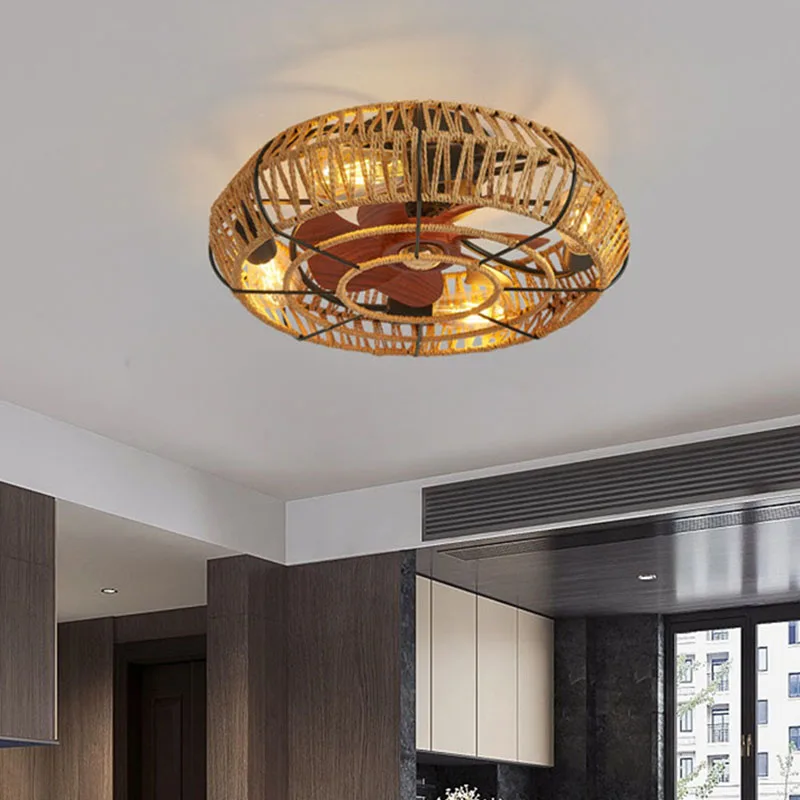 American Retro Fan Light APP Remote Control Dining Room Living Room Bedroom Ceiling Light Hemp Rope 220V 110V Ceiling Fan Light
American Retro Fan Light APP Remote Control Dining Room Living Room Bedroom Ceiling Light Hemp Rope 220V 110V Ceiling Fan Light
