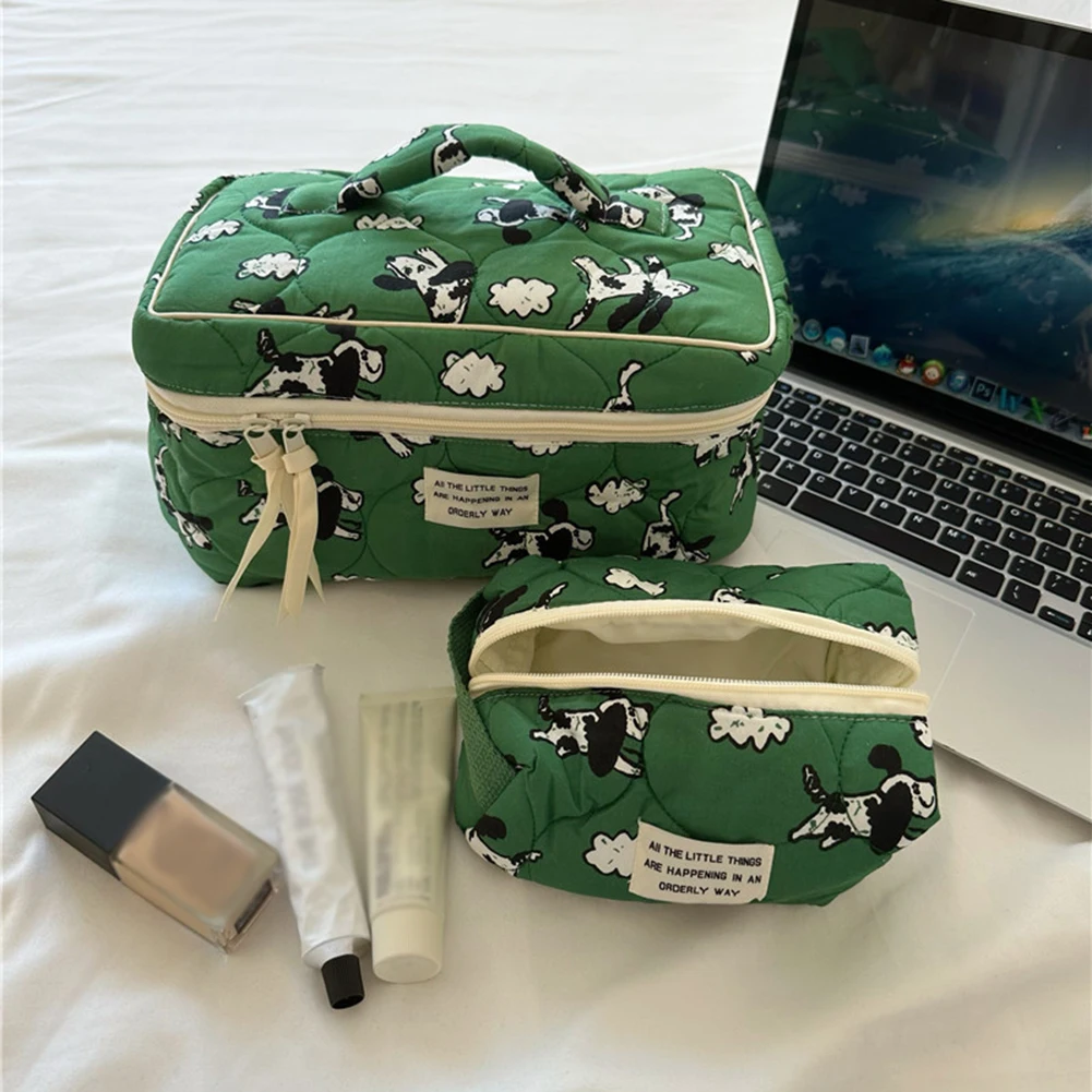 2PCS Cute Makeup Bag with Zipper Cartoon Dog Skincare Bag Large Capacity for Toiletries Accessories Brushes for Women Girls
2PCS Cute Makeup Bag with Zipper Cartoon Dog Skincare Bag Large Capacity for Toiletries Accessories Brushes for Women Girls