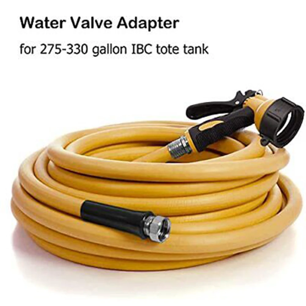 Adapter Tote Tank 2 Pcs 275 330 G HDPE Black Drain Plug Connector Fine Thread For Garden Hose With Sealing Ring
Adapter Tote Tank 2 Pcs 275 330 G HDPE Black Drain Plug Connector Fine Thread For Garden Hose With Sealing Ring