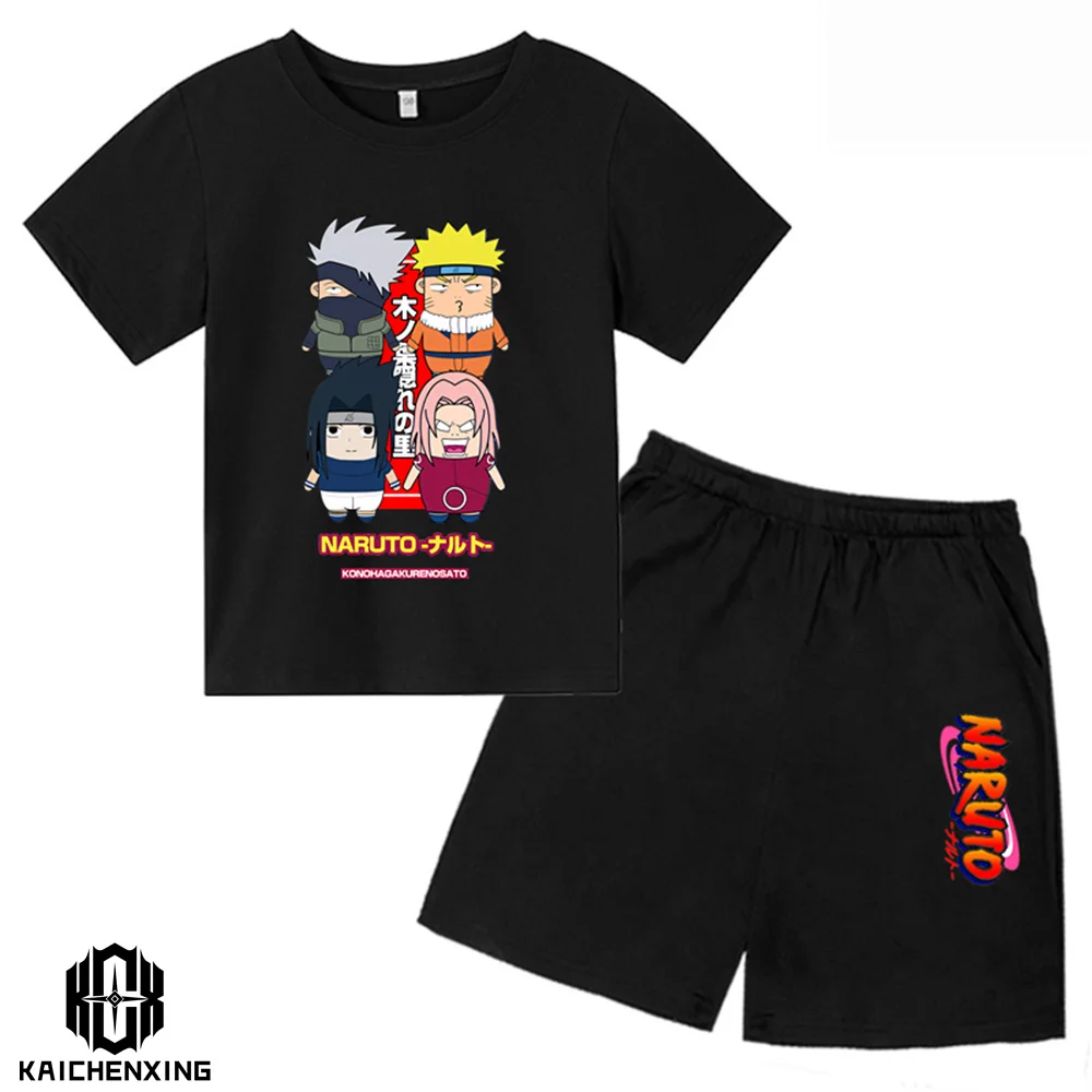 Kids Sasuke Clothes Boys Naruto Tshirt Sets Shorts Summer Pokemon Cotton T-shirt Men Women Tracksuit Anime Girls Clothing
Kids Sasuke Clothes Boys Naruto Tshirt Sets Shorts Summer Pokemon Cotton T-shirt Men Women Tracksuit Anime Girls Clothing