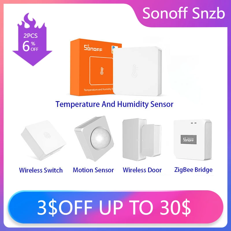Sonoff Zigbee Mini Smart Switch Alexa SNZB1/2/3/4 Smart Home Sonoff Zigbee Motion Sensor Temperature Humidity window door sensor
Sonoff Zigbee Mini Smart Switch Alexa SNZB1/2/3/4 Smart Home Sonoff Zigbee Motion Sensor Temperature Humidity window door sensor