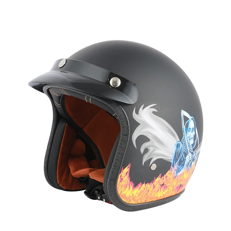 Motorcycle Retro Open Face Helmet Moto Riding Motorcycle Breathable Off Road Helmet ABS Unisex Electric Bicycle Security Helmet 
Motorcycle Retro Open Face Helmet Moto Riding Motorcycle Breathable Off Road Helmet ABS Unisex Electric Bicycle Security Helmet