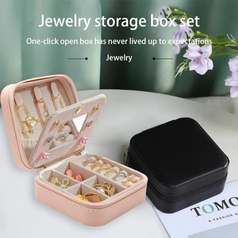 Portable Jewelry Box Travel Storage Jewelry Case Boxes Leather Jewelry holder Display Earrings Necklace Ring Jewelry Organizer
Portable Jewelry Box Travel Storage Jewelry Case Boxes Leather Jewelry holder Display Earrings Necklace Ring Jewelry Organizer