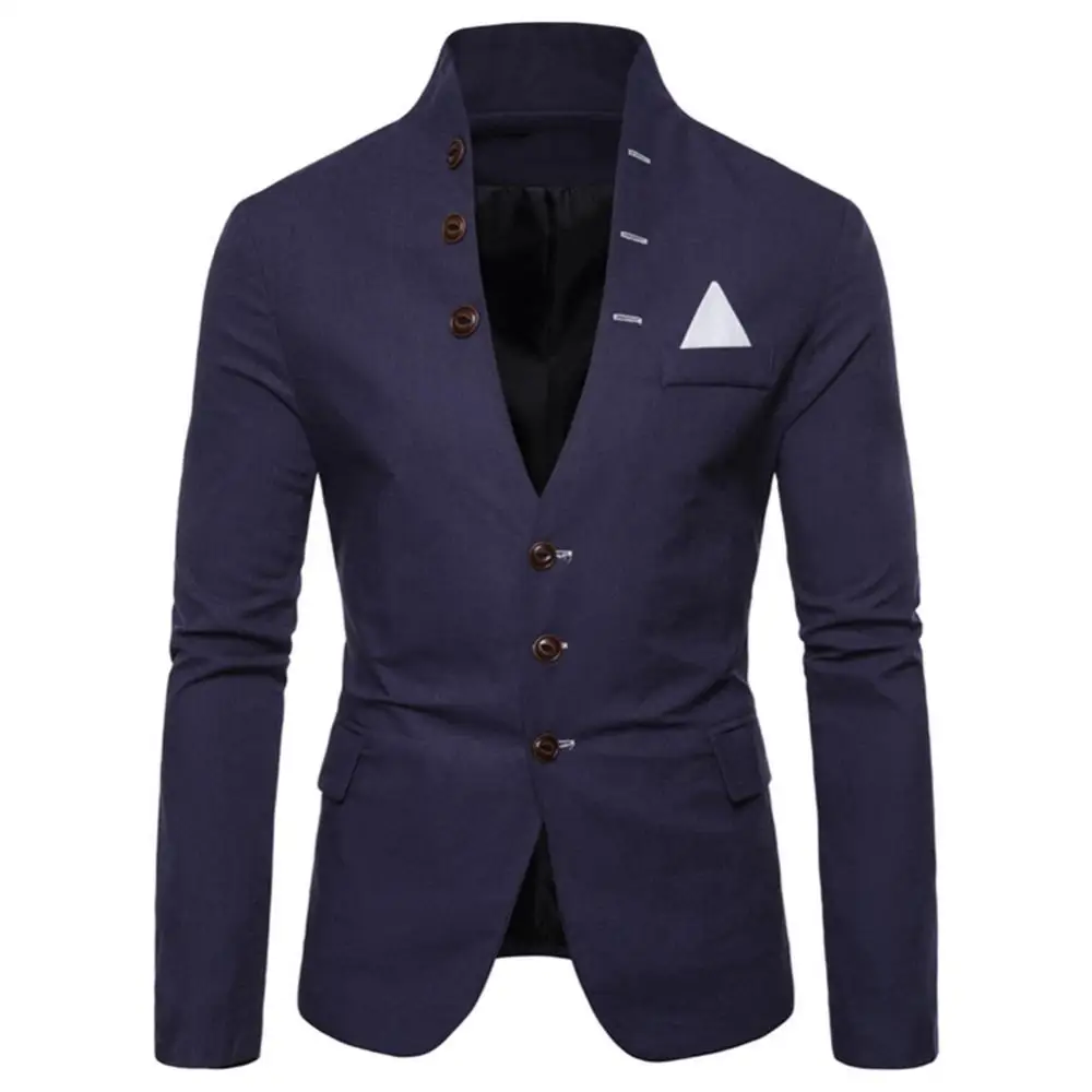 Blazer Hombre Men Long Sleeve Stand Collar Tuxedo Suit Blazer 3 Button Slim Jacket Coat Americana Hombre Blazer Hot Dropshipping
Blazer Hombre Men Long Sleeve Stand Collar Tuxedo Suit Blazer 3 Button Slim Jacket Coat Americana Hombre Blazer Hot Dropshipping