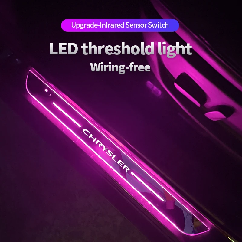 Acrylic USB Power Moving LED Welcome Pedal Car Scuff Plate Pedal Door Sill Pathway Light For Chrysler 300 300C SRT8 SRT-8
Acrylic USB Power Moving LED Welcome Pedal Car Scuff Plate Pedal Door Sill Pathway Light For Chrysler 300 300C SRT8 SRT-8