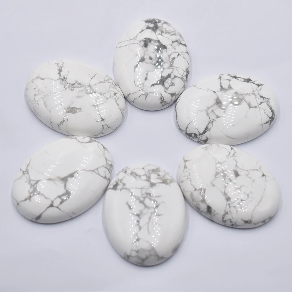 Wholesale 6pcs/lot natural stone white Turquoises Oval CAB CABOCHON 30x40mm beads for jewelry accessories making free
Wholesale 6pcs/lot natural stone white Turquoises Oval CAB CABOCHON 30x40mm beads for jewelry accessories making free