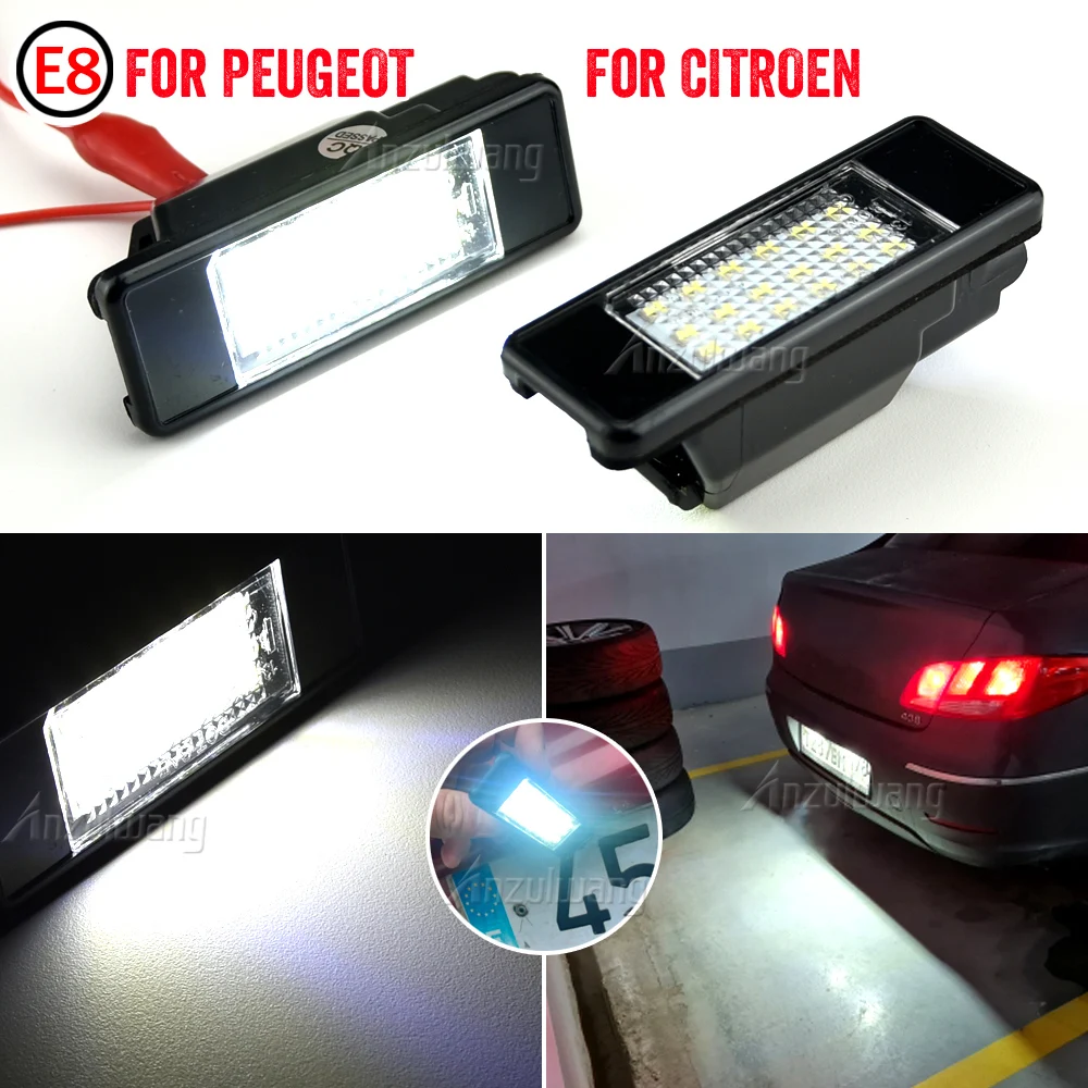 2PCS 12V Canbus LED Car license plate light Number lamp For Citroen C2 C3 C5 C6 C8 For Peugeot 106 1007 207 307 406 407 607
2PCS 12V Canbus LED Car license plate light Number lamp For Citroen C2 C3 C5 C6 C8 For Peugeot 106 1007 207 307 406 407 607