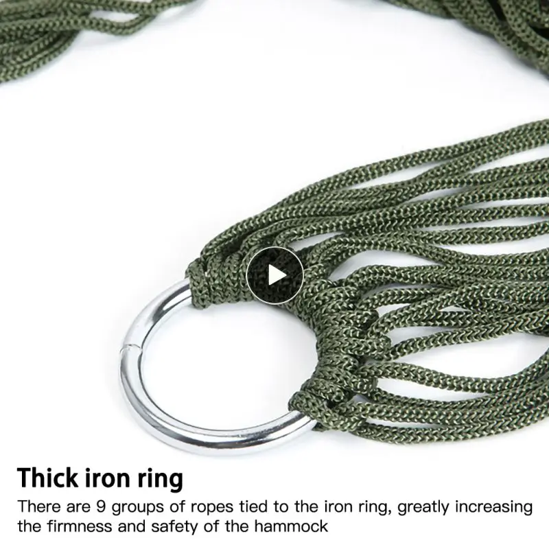 Outdoor Camping Hammock Portable Sleeping Mesh Nylon Travel Beach Hanging Net Backyard Garden Swing Home Hanging Bed
Outdoor Camping Hammock Portable Sleeping Mesh Nylon Travel Beach Hanging Net Backyard Garden Swing Home Hanging Bed