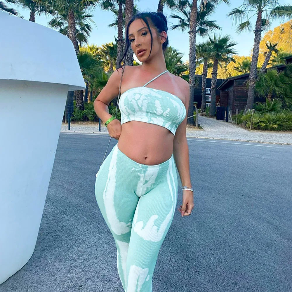 2022 Sexy Sleeveless Sling Bra Tops High Waist Long Pants 2 Pieces Set Fashion Streetwear Outfits Sportswear Women Tracksuit New
2022 Sexy Sleeveless Sling Bra Tops High Waist Long Pants 2 Pieces Set Fashion Streetwear Outfits Sportswear Women Tracksuit New