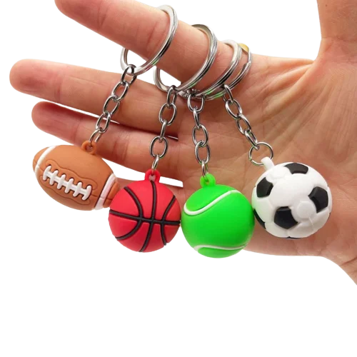Hot 1Pc Cute Balls Toy Key Chain For Birthday Gifts Doll Gift For Children PVC Basketball, football, rugby, tennis key pendant
Hot 1Pc Cute Balls Toy Key Chain For Birthday Gifts Doll Gift For Children PVC Basketball, football, rugby, tennis key pendant
