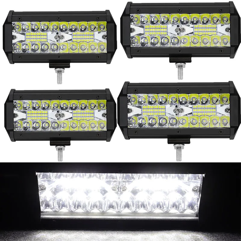 7 Inch 40SMD 120W 6000K White Waterproof Three Rows Light LED Bars for Truck Motorcycle SUV ATV Car
7 Inch 40SMD 120W 6000K White Waterproof Three Rows Light LED Bars for Truck Motorcycle SUV ATV Car