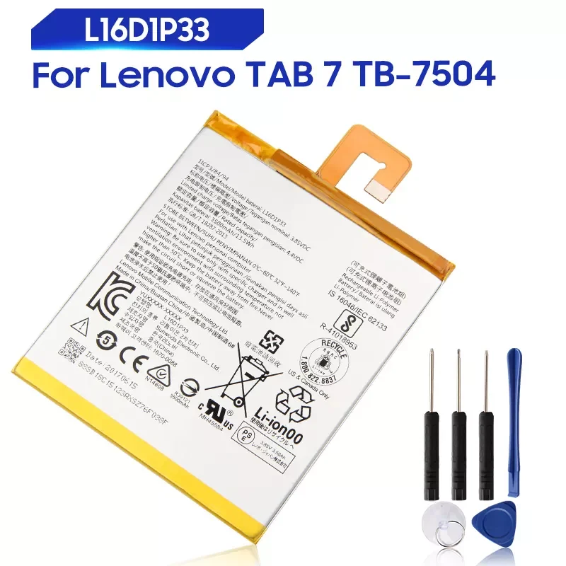 Оригинальный запасной аккумулятор для Lenovo TAB 7 TB-7504N TB-7504F 7504X Tablet PC L16D1P33, оригинальный аккумулятор 3500 мАч
Оригинальный запасной аккумулятор для Lenovo TAB 7 TB-7504N TB-7504F 7504X Tablet PC L16D1P33, оригинальный аккумулятор 3500 мАч