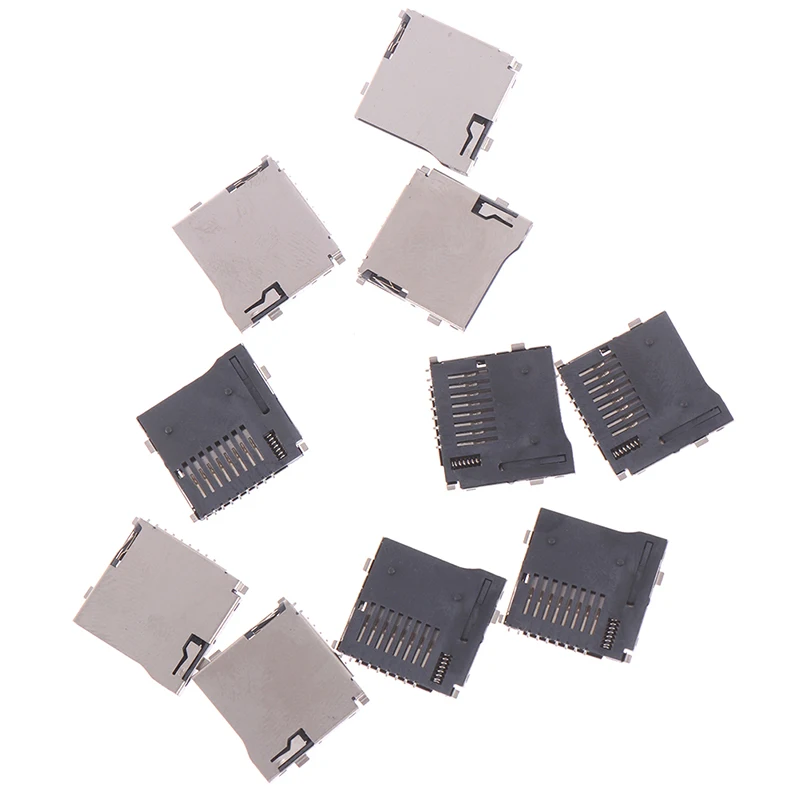 10pcs/lot Push-Push Type TransFlash TF Micro SD Card Socket Adapter Automatic PCB Connector MINI SD card interface
10pcs/lot Push-Push Type TransFlash TF Micro SD Card Socket Adapter Automatic PCB Connector MINI SD card interface
