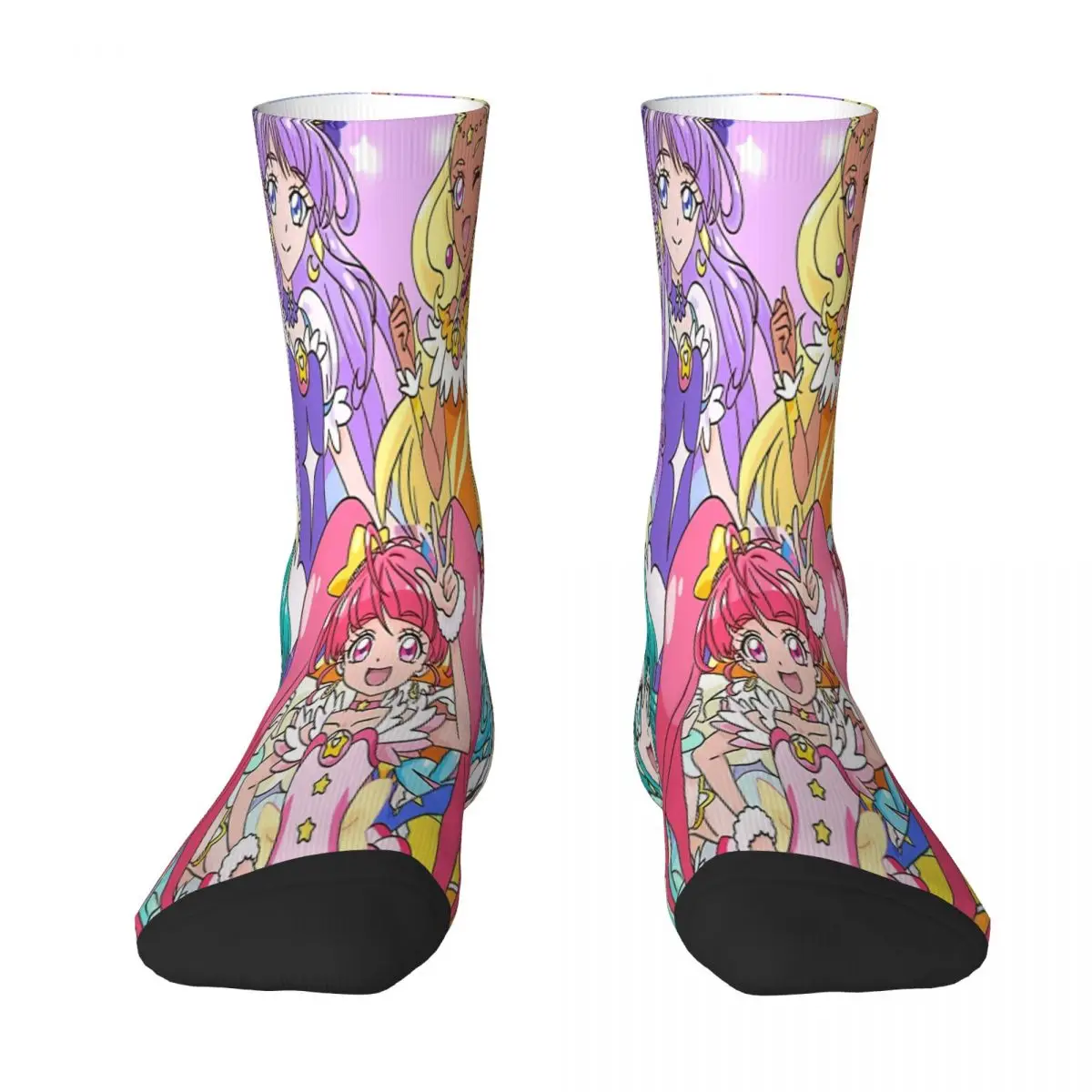 

Star Twinkle Pretty Cure Precure Princess Anime Sock Socks Men Women Polyester Stockings Customizable Sweetshirt