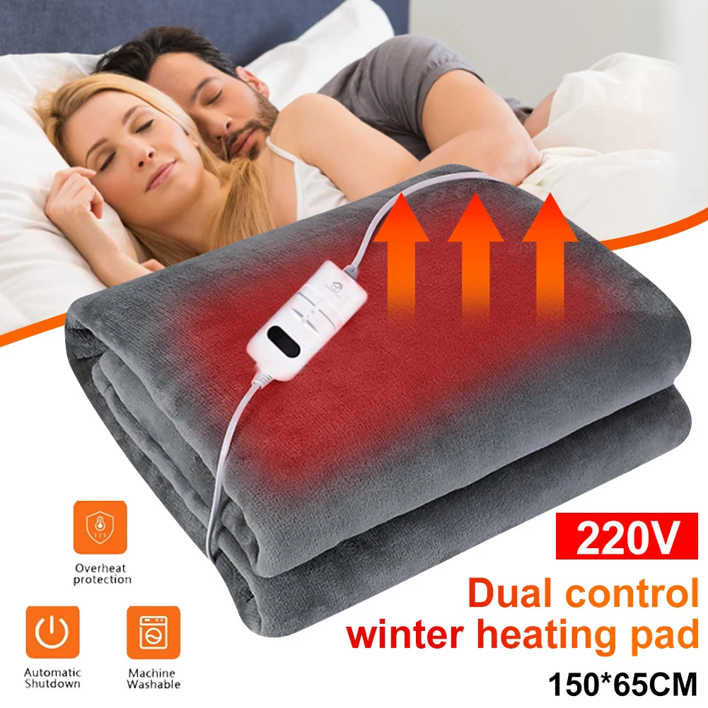 220V/110V Flannel Electric Blanket Heater Cover 3-speed Fast Heating 150*65cm Warming Product For Camping Home 2022 New Arrivals
220V/110V Flannel Electric Blanket Heater Cover 3-speed Fast Heating 150*65cm Warming Product For Camping Home 2022 New Arrivals