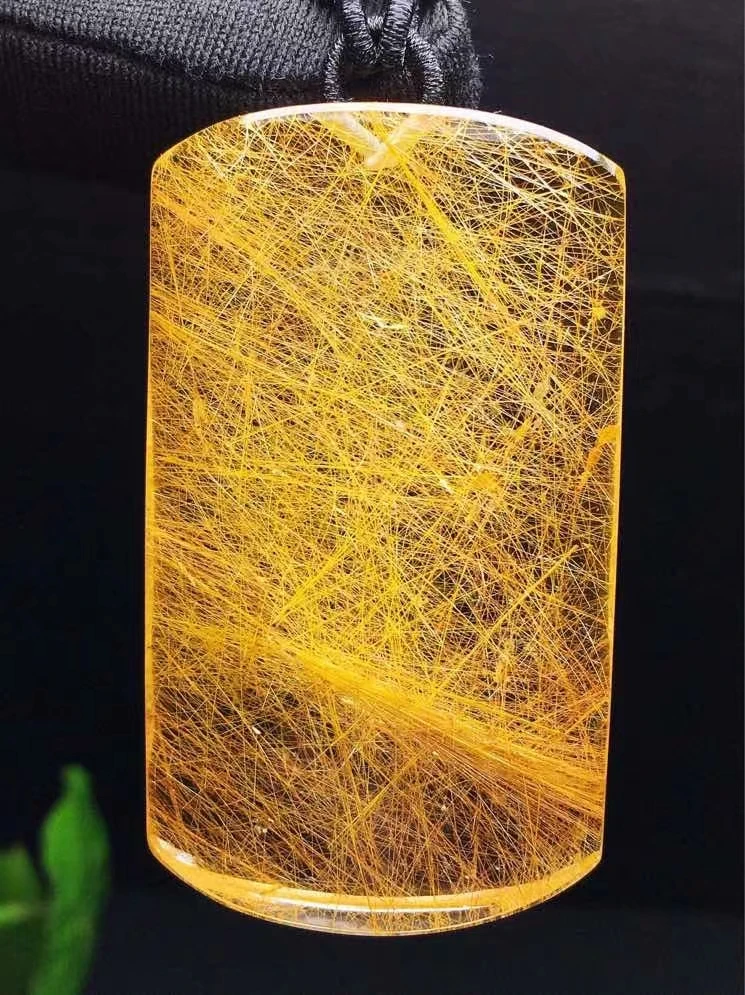 Natural Copper Rutilated Quartz Rectangle Pendant Necklace Cat Eye Rutilated Jewelry 55*31*13mm Women Wealthy AAAAAAA
Natural Copper Rutilated Quartz Rectangle Pendant Necklace Cat Eye Rutilated Jewelry 55*31*13mm Women Wealthy AAAAAAA
