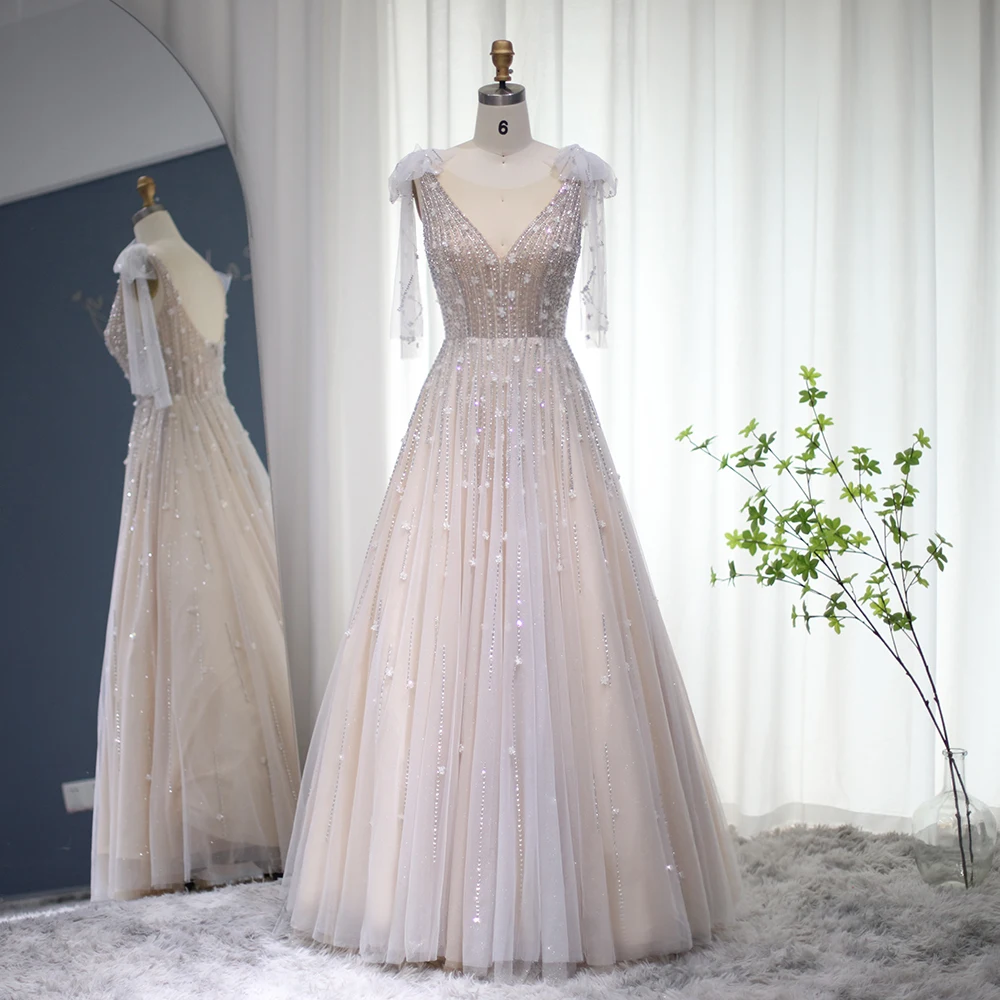 Sharon Said Light Champagne Evening Dresses Dubai Luxury Crystal Pink Elegant Arabic Formal Dress for Women Wedding Party Gowns
Sharon Said Light Champagne Evening Dresses Dubai Luxury Crystal Pink Elegant Arabic Formal Dress for Women Wedding Party Gowns