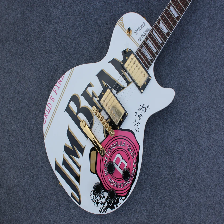 Free delivery, Made in China, high quality LP electric guitar, custom made in China, white color, gold hardware, 22 soundtracks
Free delivery, Made in China, high quality LP electric guitar, custom made in China, white color, gold hardware, 22 soundtracks