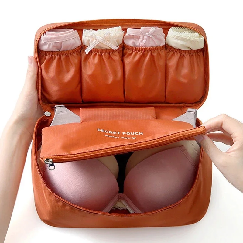 

Женская сумка для хранения необходимых аксессуаров для путешествий, органайзер для нижнего белья, одежды, бюстгальтеров, косметичка, косметичка