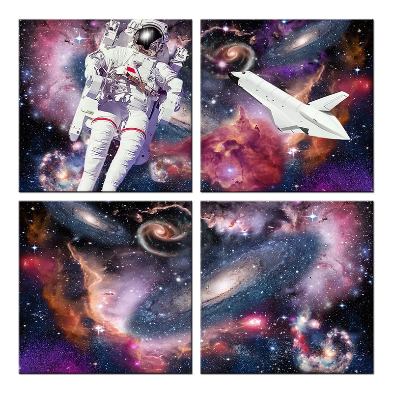 4 Pieces Universe Galaxy Home Decor Poster Astronauts In Space Print Canvas Art Modern Style Picture Living Room Wall Art
4 Pieces Universe Galaxy Home Decor Poster Astronauts In Space Print Canvas Art Modern Style Picture Living Room Wall Art