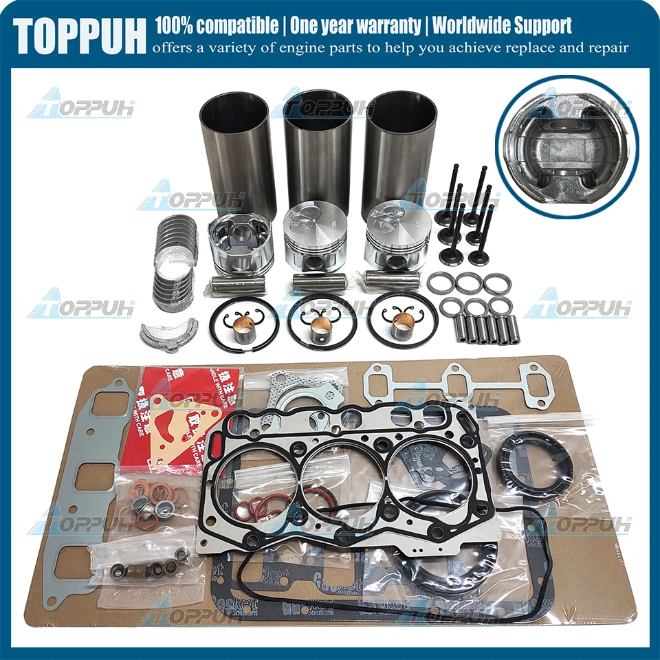 3TNE68 Новый комплект для капитального ремонта двигателя Yanmar 3TNE68E 3TNE68C