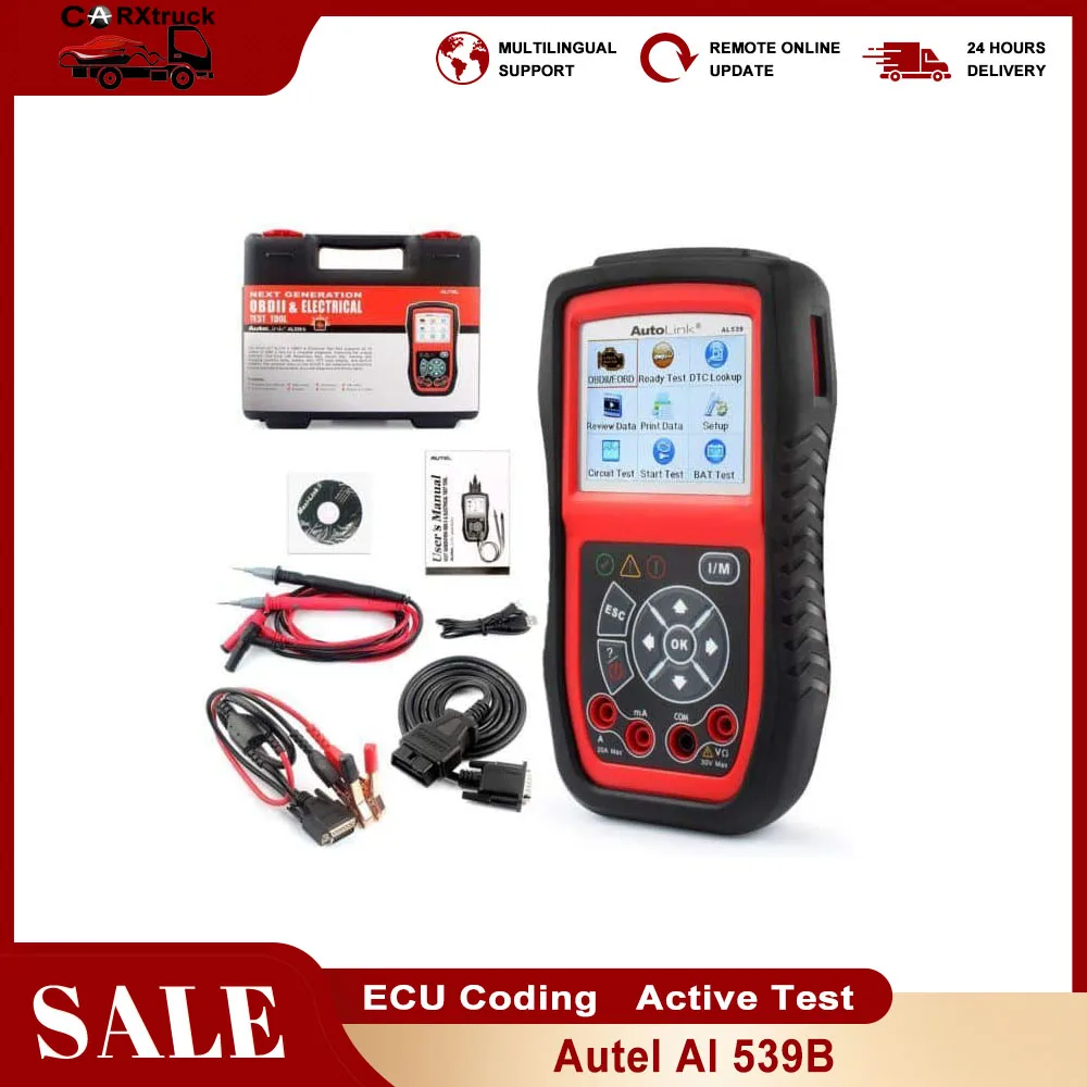 Autel AutoLink AL539B OBDII сканер Автомобильный Электрический тестовый Инструмент OBD 2 Автомобильный диагностический считыватель кодов тестер батаре...
Autel AutoLink AL539B OBDII сканер Автомобильный Электрический тестовый Инструмент OBD 2 Автомобильный диагностический считыватель кодов тестер батаре...