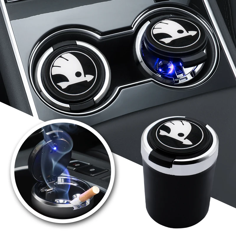 LED Light Car Portable Ashtray Cigarette Storage Box Trash Can for Skoda Octavia Vrs Kodiaq Rapid Superb Fabia Karoq Accessories
LED Light Car Portable Ashtray Cigarette Storage Box Trash Can for Skoda Octavia Vrs Kodiaq Rapid Superb Fabia Karoq Accessories