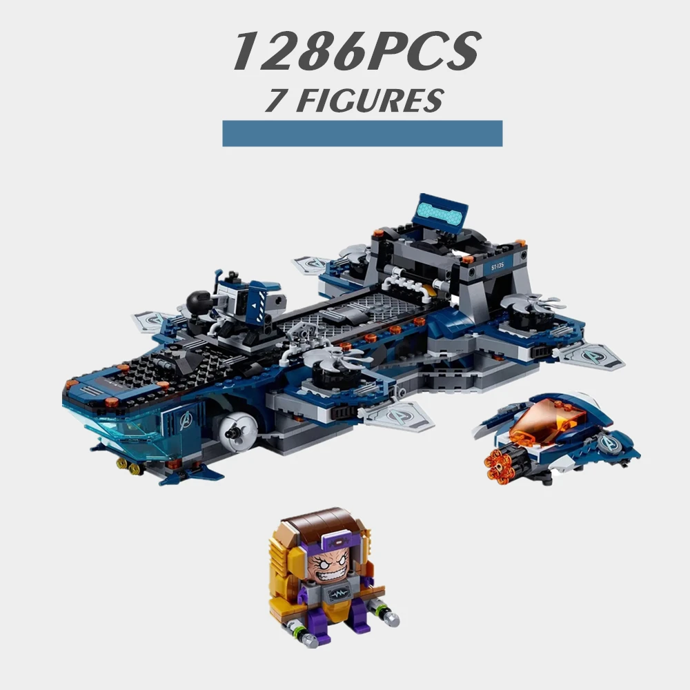 Marvel Avengers Spiderman Iron Man MK1 Hulkbuster Quinjet Stark Industry Tower Thor Thanos Figures Building Block Brick Gift Toy
Marvel Avengers Spiderman Iron Man MK1 Hulkbuster Quinjet Stark Industry Tower Thor Thanos Figures Building Block Brick Gift Toy