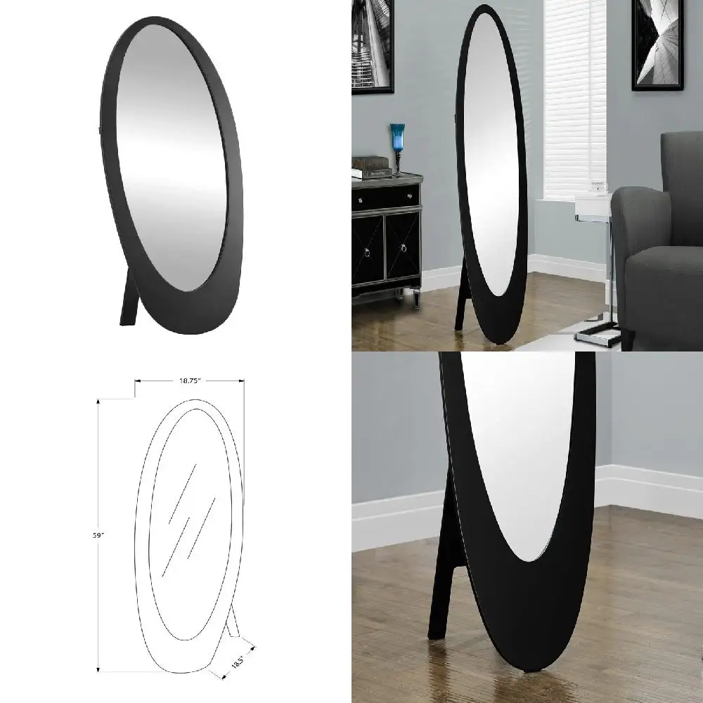 - Perfect Addition to Your Home Decor. Add a Contemporary and Elegant Touch with this Beautiful, 60" Full Length Black Wood Mirr
- Perfect Addition to Your Home Decor. Add a Contemporary and Elegant Touch with this Beautiful, 60" Full Length Black Wood Mirr