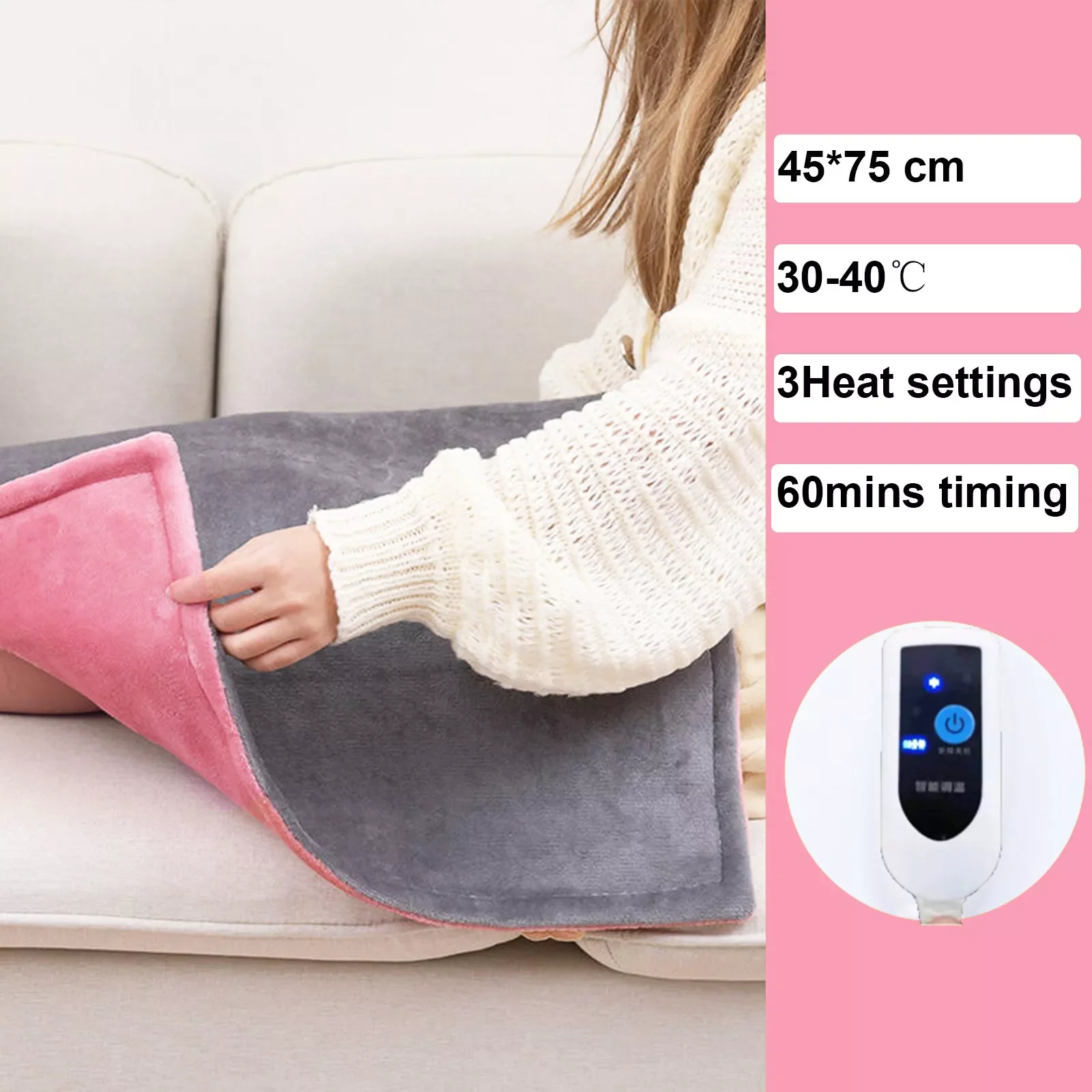 NEW IN Winter Blanket Thicker Heater Body Warmer Heated Throw Blanket For Office Thermostat Heating Blanket 45x75cm
NEW IN Winter Blanket Thicker Heater Body Warmer Heated Throw Blanket For Office Thermostat Heating Blanket 45x75cm