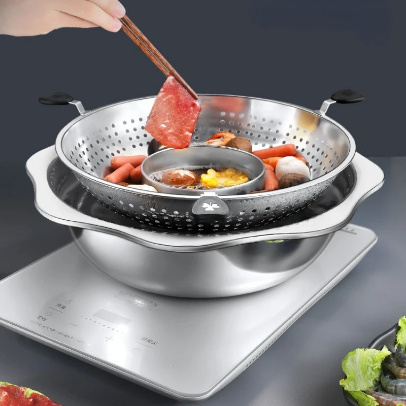 Rotating lift Stainless Steel Steam Barbecue BBQ Hot Pot Soup Mandarin Duck Shabu Pagoda Pot Chinese Kitchen Hotpot
Rotating lift Stainless Steel Steam Barbecue BBQ Hot Pot Soup Mandarin Duck Shabu Pagoda Pot Chinese Kitchen Hotpot