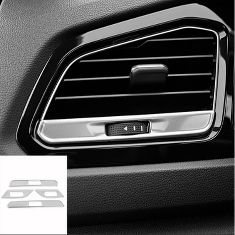 BJMYCYY for Volkswagen T-ROC 2018/19 4PCS/SET Stainless steel decorative patch air outlet of front air conditioner of automobile
BJMYCYY for Volkswagen T-ROC 2018/19 4PCS/SET Stainless steel decorative patch air outlet of front air conditioner of automobile
