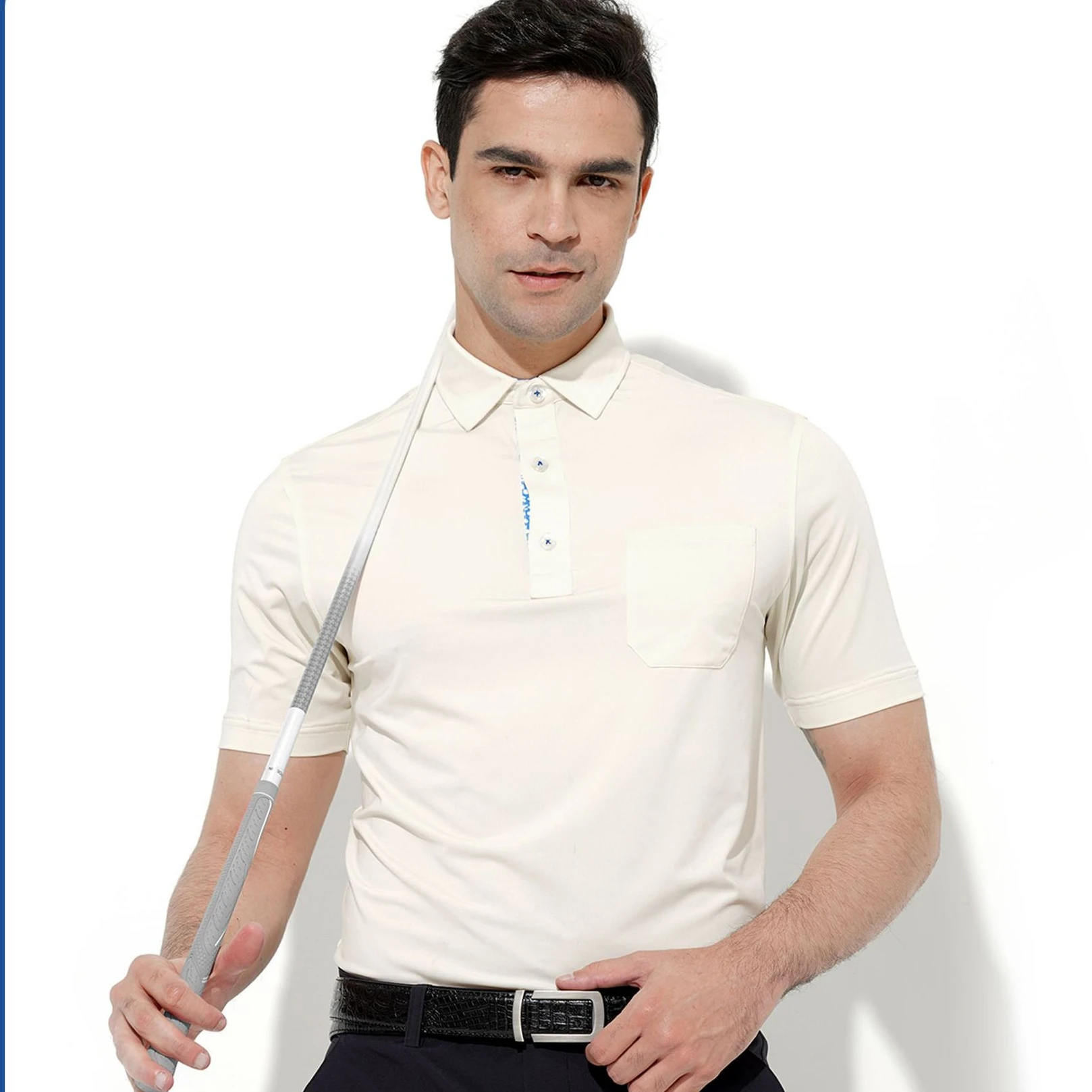 Golf Sports Outdoor Polo Shirt Men's Short-sleeved T-shirt Lapel Embroidery Simple Style Men's New
Golf Sports Outdoor Polo Shirt Men's Short-sleeved T-shirt Lapel Embroidery Simple Style Men's New