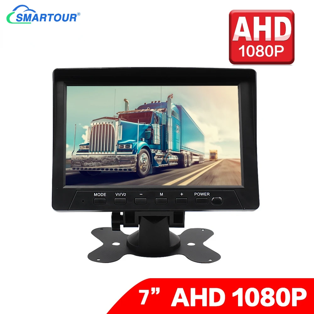 Smartour HD AHD 1080P 7 Inch IPS Screen Truck Bus Vehicle Parking Monitor Front Rear View AV interface For AHD Camera
Smartour HD AHD 1080P 7 Inch IPS Screen Truck Bus Vehicle Parking Monitor Front Rear View AV interface For AHD Camera