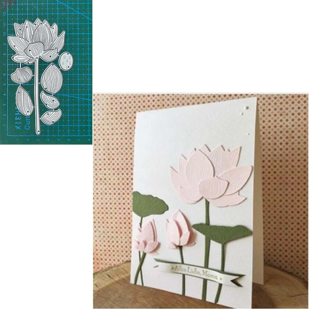 Metal Cutting Dies Lotus Flower Decoration Scrapbook Paper Craft Knife Mould Blade Punch Embossing Stencils
Metal Cutting Dies Lotus Flower Decoration Scrapbook Paper Craft Knife Mould Blade Punch Embossing Stencils