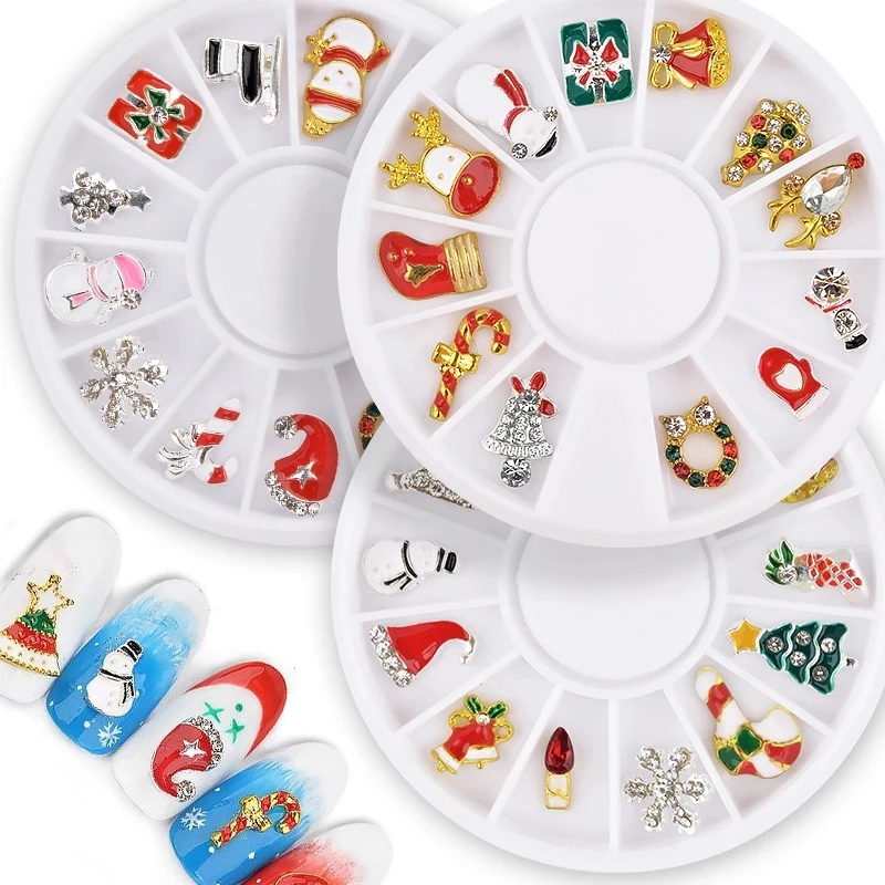 12pcs Mixed Christmas Nail Art Jewelry Charms Crystal Nail Rhinestone Decoration Metal Design Nail Sequin Santa Claus Snowflake
12pcs Mixed Christmas Nail Art Jewelry Charms Crystal Nail Rhinestone Decoration Metal Design Nail Sequin Santa Claus Snowflake