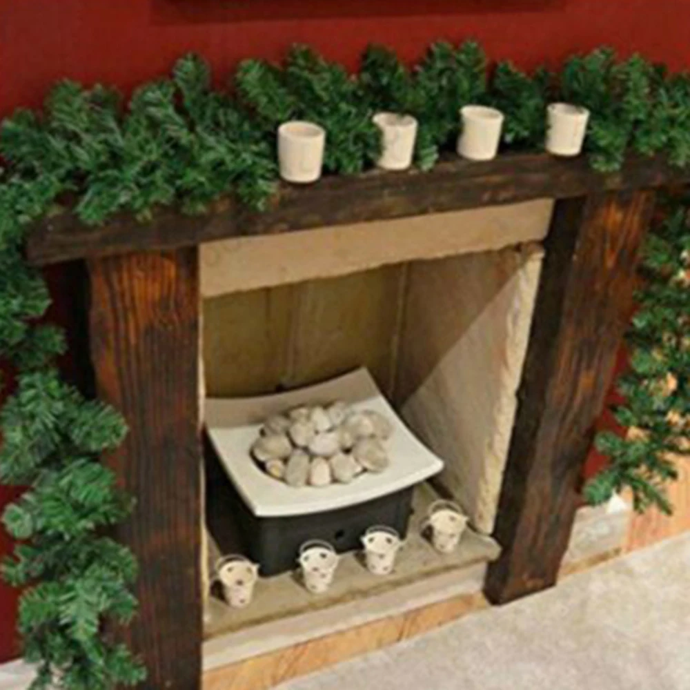 Christmas Simulated Pine Needle Vine Artificial Pine Green Spruce Decoration Xmas Tree Garland Ornaments Party Fireplace Decor
Christmas Simulated Pine Needle Vine Artificial Pine Green Spruce Decoration Xmas Tree Garland Ornaments Party Fireplace Decor