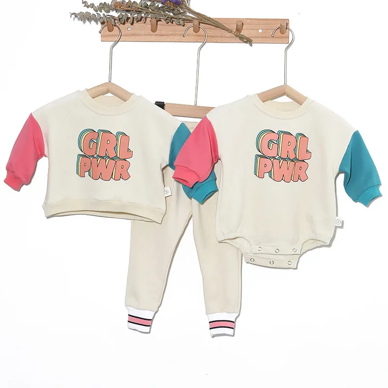 Fashion Patchwork Pullover Sweatshirts Baby Girl Keep Warm Long Sleeves Bodysuit One Piece Kid Boy Solid Cotton Pants
Fashion Patchwork Pullover Sweatshirts Baby Girl Keep Warm Long Sleeves Bodysuit One Piece Kid Boy Solid Cotton Pants