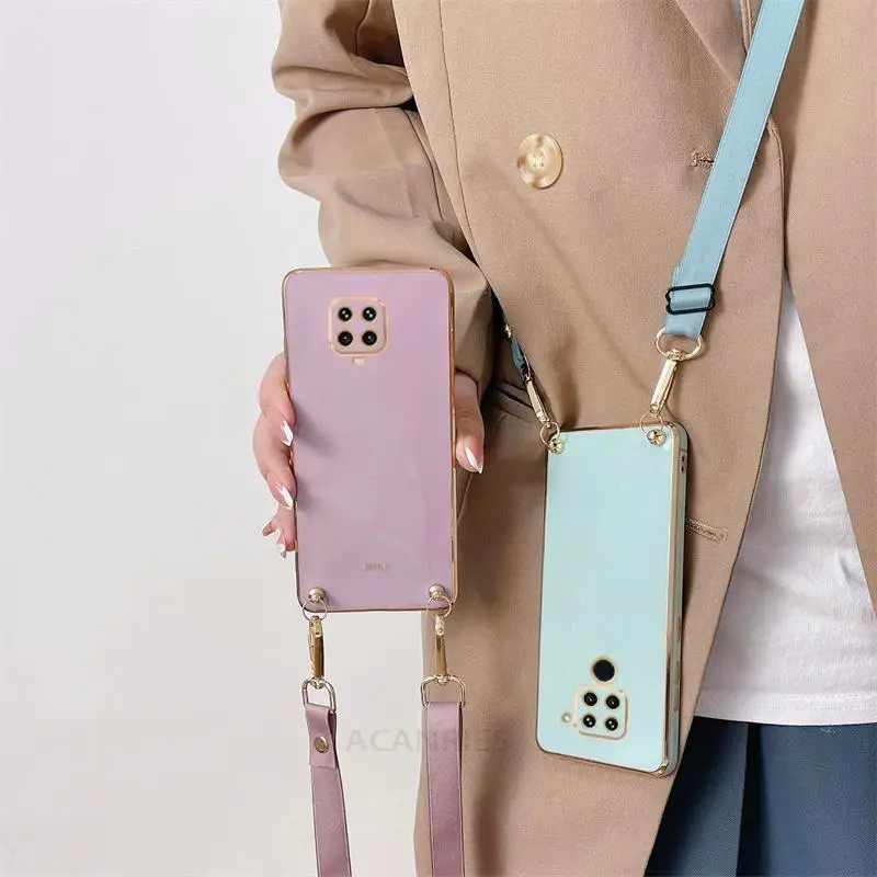 Crossbody Lanyard Luxury Plating Case For Xiaomi Redmi Note 9 Pro 9pro 9s 9t Fashion Strap Cord Silicone Back Cover On Note9 S
Crossbody Lanyard Luxury Plating Case For Xiaomi Redmi Note 9 Pro 9pro 9s 9t Fashion Strap Cord Silicone Back Cover On Note9 S