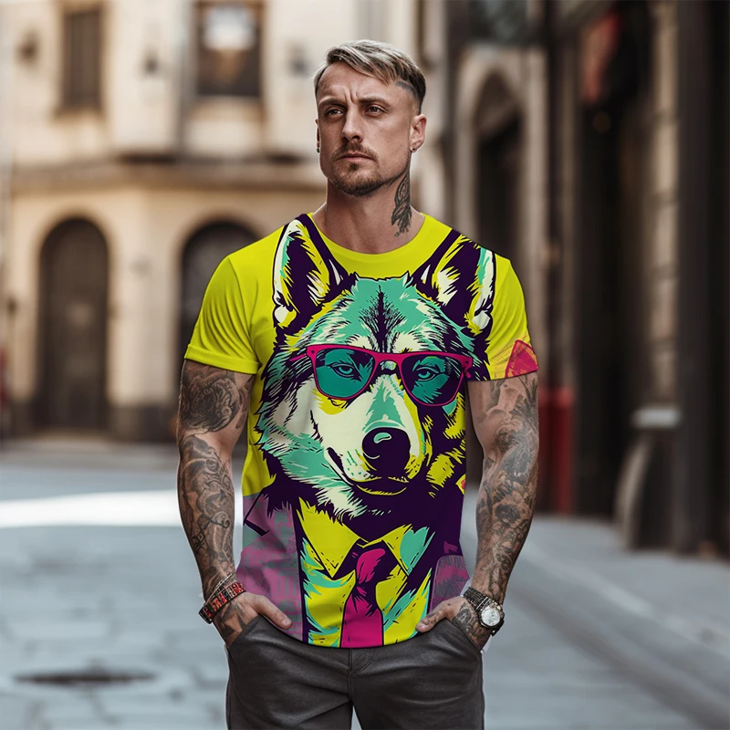 Футболка с цветным 3D-принтом, Высококачественная Летняя мужская футболка с круглым вырезом, уличная Мужская футболка большого размера в стиле хип-хоп 
Футболка с цветным 3D-принтом, Высококачественная Летняя мужская футболка с круглым вырезом, уличная Мужская футболка большого размера в стиле хип-хоп