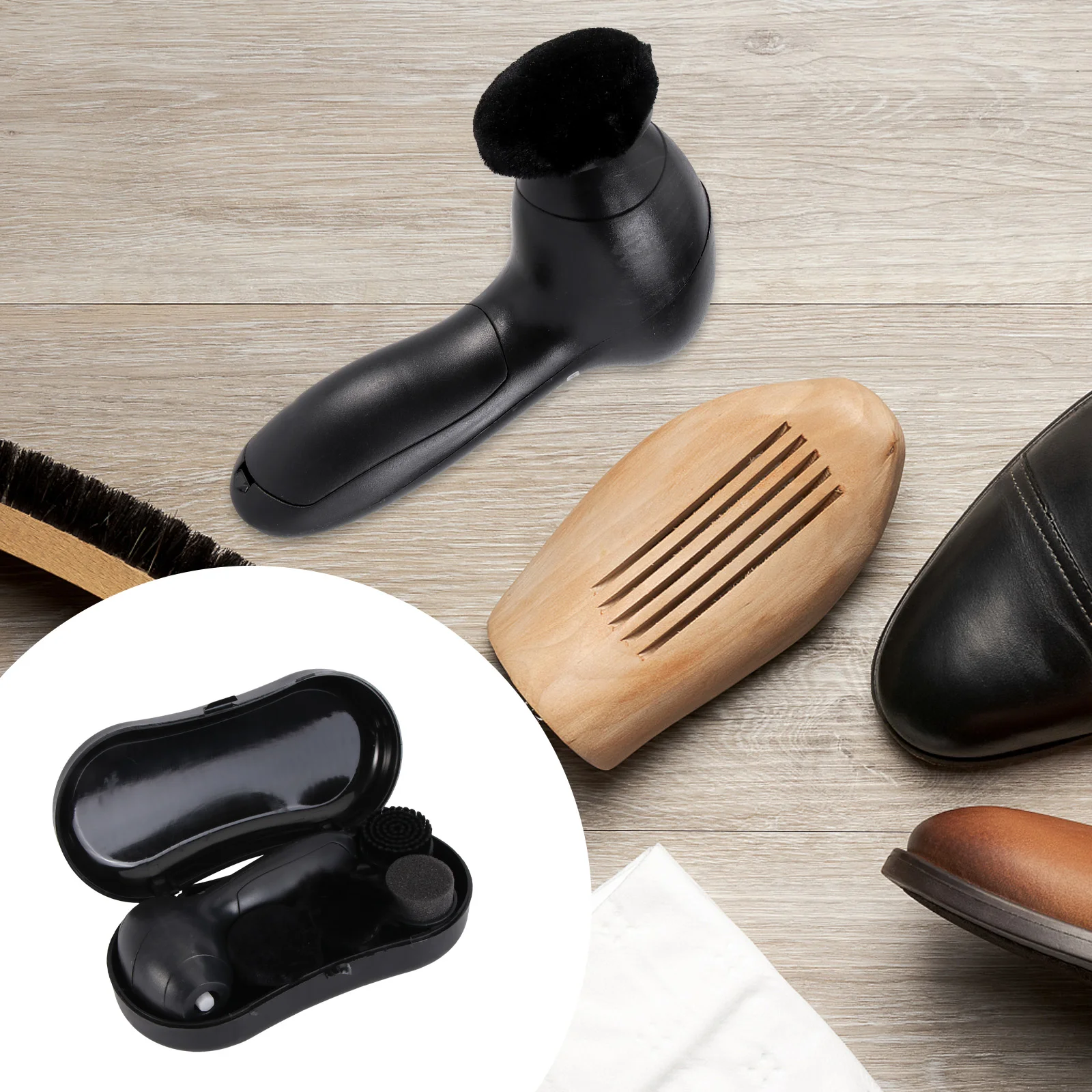 Shoe Polisher Electric Brush Shiner Buffer Cleaner Polish Scrubber Shine Boot Automatic Tool Polishing Shoes Machine Handheld
Shoe Polisher Electric Brush Shiner Buffer Cleaner Polish Scrubber Shine Boot Automatic Tool Polishing Shoes Machine Handheld