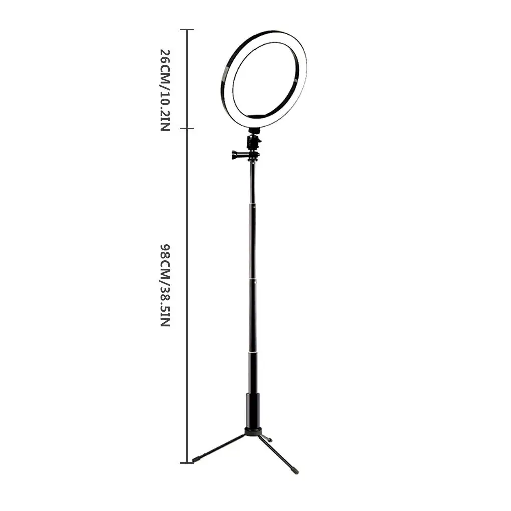 LED Ring Light Selfie Stick Tripod Stand Kit Rotating 3 Modes Lamp for Phone Video Live Stream 
LED Ring Light Selfie Stick Tripod Stand Kit Rotating 3 Modes Lamp for Phone Video Live Stream