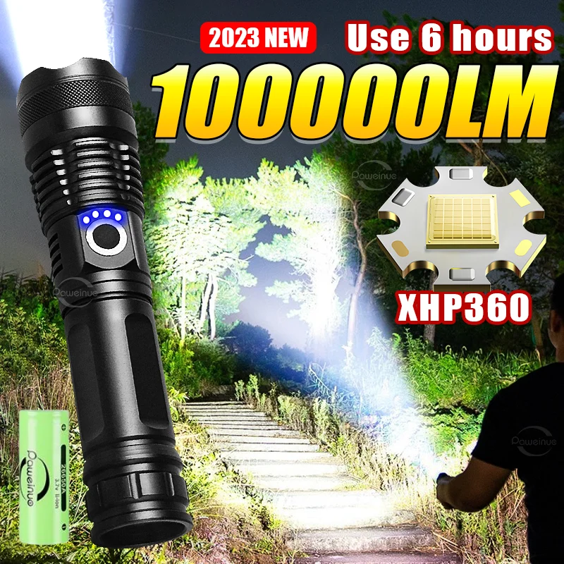 Лм, высокомощный фонарик XHP360, фонарик с зумом, охотничий фонарь, водонепроницаемый фонарь для экстренного кемпинга, высокопрочный алюминиевый сплав
Лм, высокомощный фонарик XHP360, фонарик с зумом, охотничий фонарь, водонепроницаемый фонарь для экстренного кемпинга, высокопрочный алюминиевый сплав