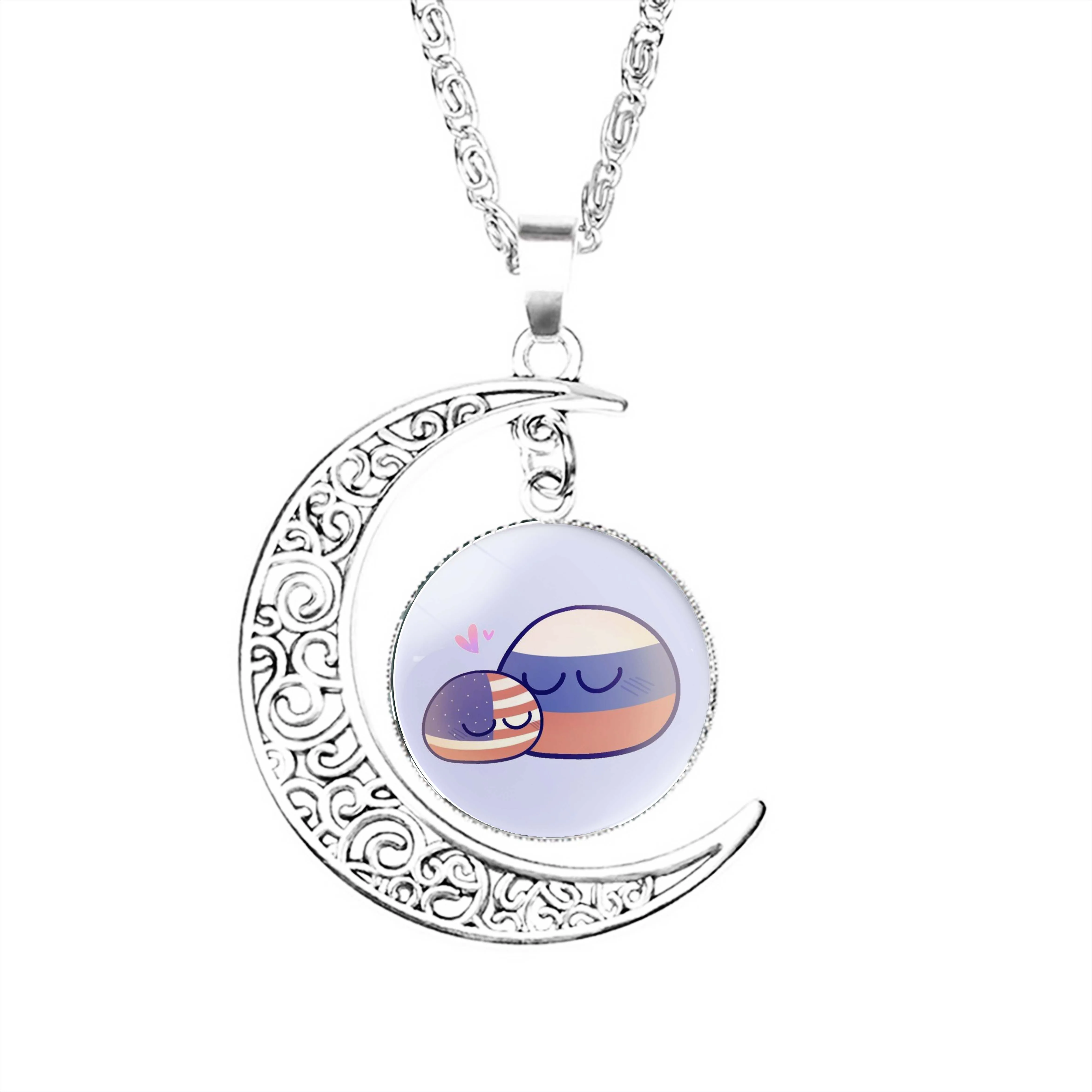 Russian Cuddle Me Moon Necklace Lady Pendant Women Charm Crescent Accessories Party Jewelry Lovers Girls Jewelry Chain Dome Boy
Russian Cuddle Me Moon Necklace Lady Pendant Women Charm Crescent Accessories Party Jewelry Lovers Girls Jewelry Chain Dome Boy
