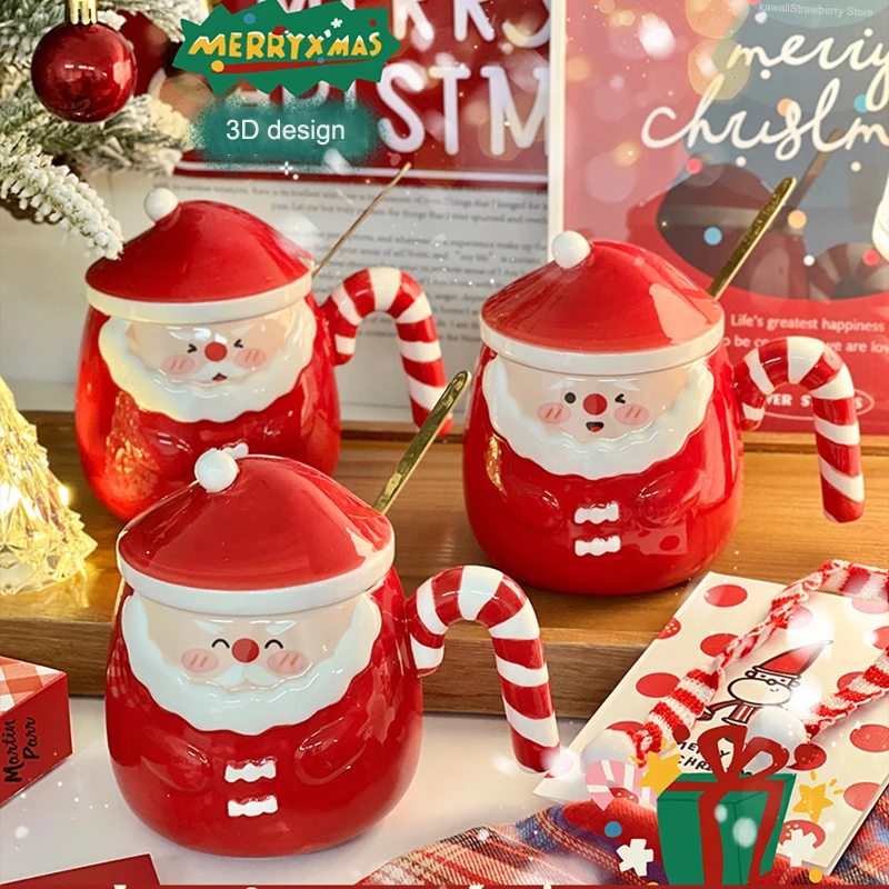 Kawaii 3D Santa Claus Mug Cute Christmas Coffee Cup With Lid Ceramic Tea Beer Water Milk Original Breakfast Cups Drinkware Gift
Kawaii 3D Santa Claus Mug Cute Christmas Coffee Cup With Lid Ceramic Tea Beer Water Milk Original Breakfast Cups Drinkware Gift