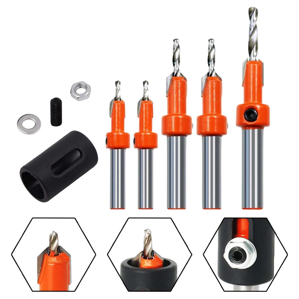 Woodworking Countersink Drill Bit +Drill Stopper Round Shank Screw Drill Suitable For Counterbore Counterbore Drilling
Woodworking Countersink Drill Bit +Drill Stopper Round Shank Screw Drill Suitable For Counterbore Counterbore Drilling